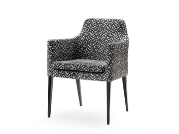 ALLEGRA - Upholstered fabric chair with armrests by Christine Kröncke Interior Design - view 2